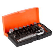 Bacho S39MH 39 Piece 1/4" Drive Socket & Screwdriver Bit Set