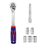 WORKPRO 7 Piece 1/4'' Sq. Quick Release Ratchet Wrench Set