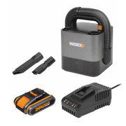 Worx WX030 20V Cordless Portable Vacuum Cleaner, 1x 2.0Ah Battery & Charger