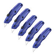 WORKPRO WP213019 Aluminium Utility Knives - Pack of 5