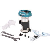 Makita DRT50ZX4 18V LXT Brushless Router/Trimmer - Body with Trimmer Guides