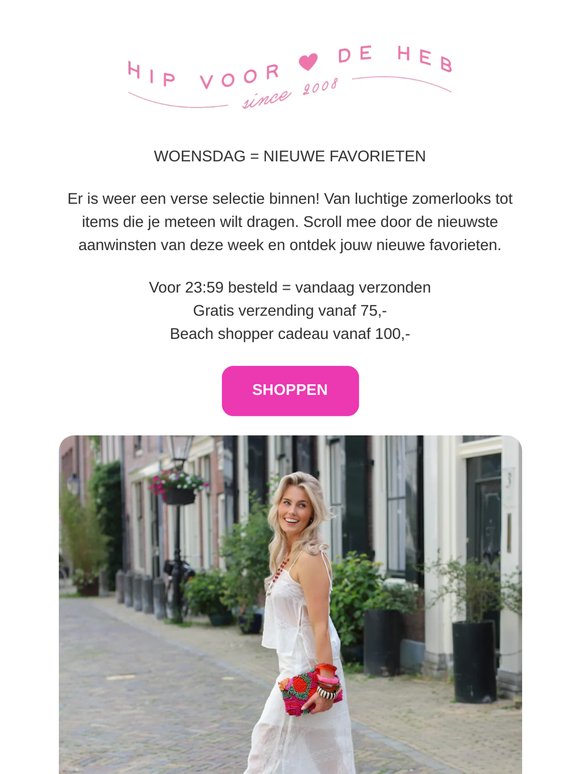 Woensdag = nieuwe favorieten