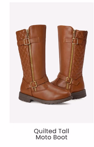 Quilted Tall Moto Boot