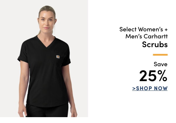 Select Women's + Men's Carhartt Scrubs Save 25%