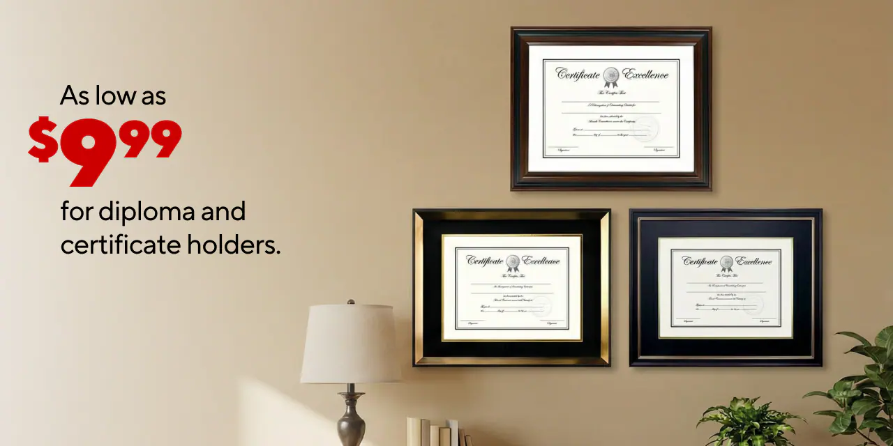 Frame Your Milestone – Diploma & Certificate Frames from $9.99!