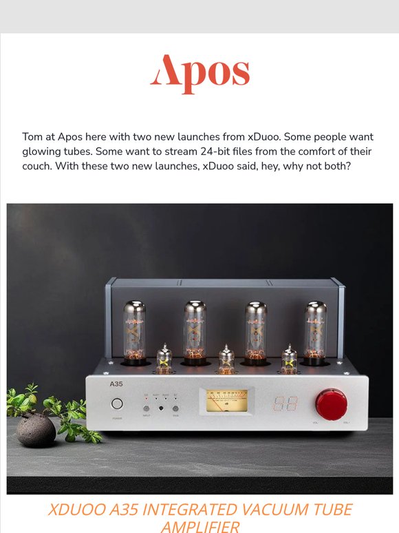 NEW from xDuoo: Tube Power Amp & Network Streamer