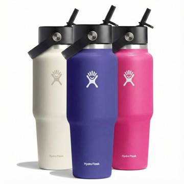 Hydro Flask 32oz Wide Mouth Flex Straw Travel Water Bottle - Open Box
