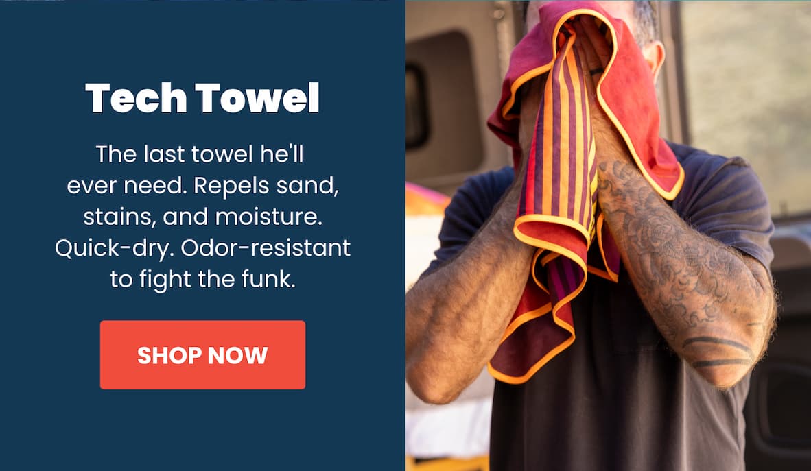 Save 25% off Tech Towels