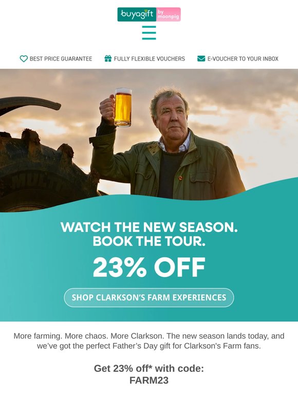 New Clarkson’s Farm, new Father’s Day gift idea