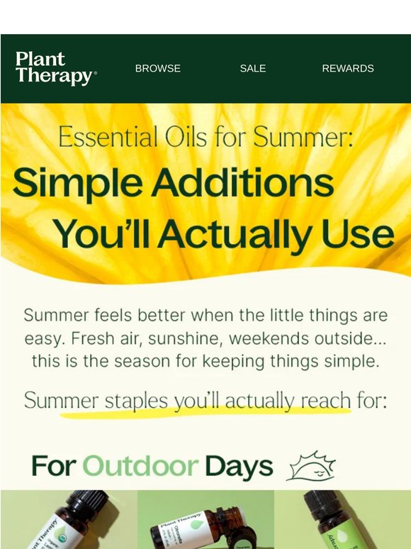 Essential Oils for Summer, That You'll Actually Use