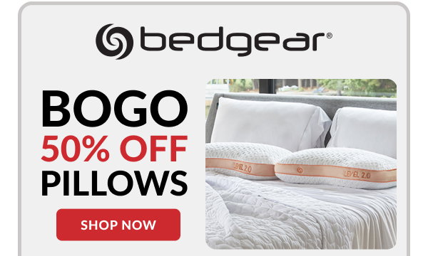 BOGO 50% off bedgear pillows