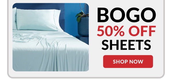 BOGO 50% off bedgear sheets