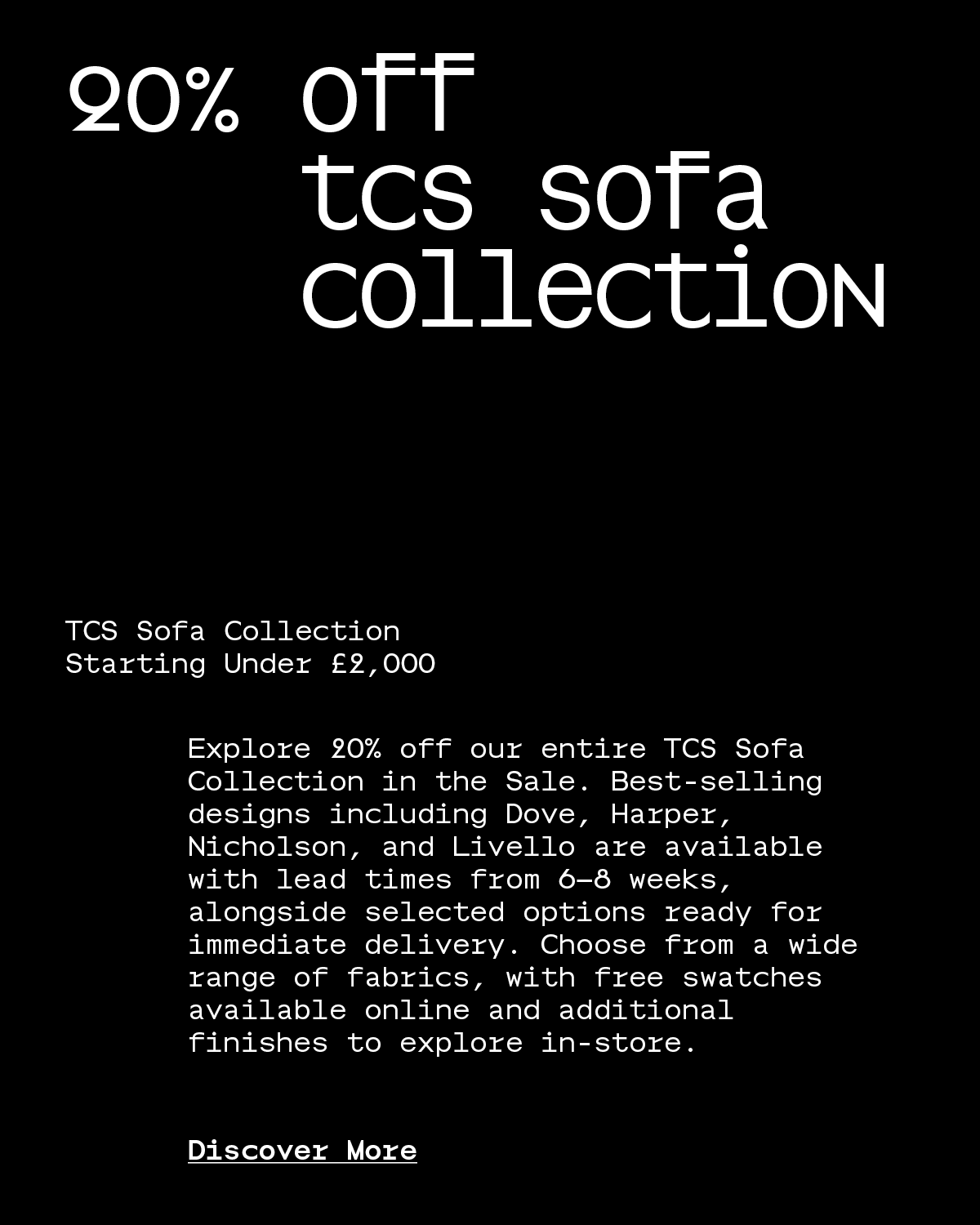 20% Off Sofas