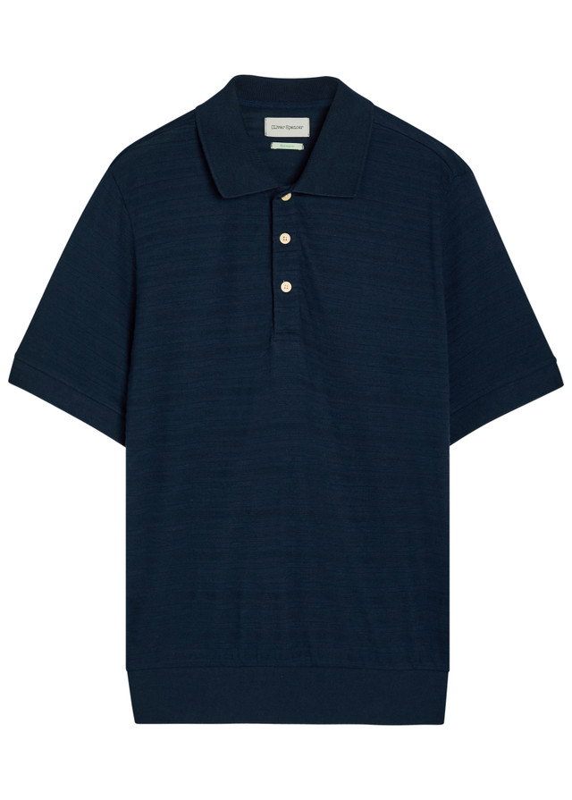 OLIVER SPENCER Glendale fine-knit polo shirt