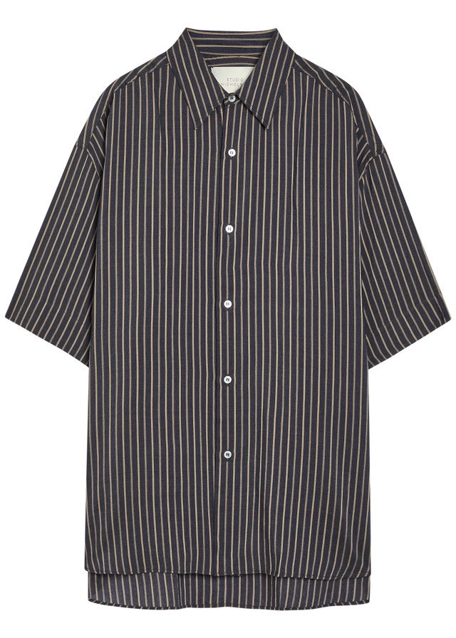 STUDIO NICHOLSON Sorono striped woven shirt