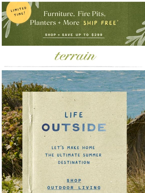 FREE Shipping Event! Furniture, planters + more