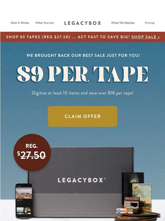 The $9 Tape Sale You’ve Been Waiting For