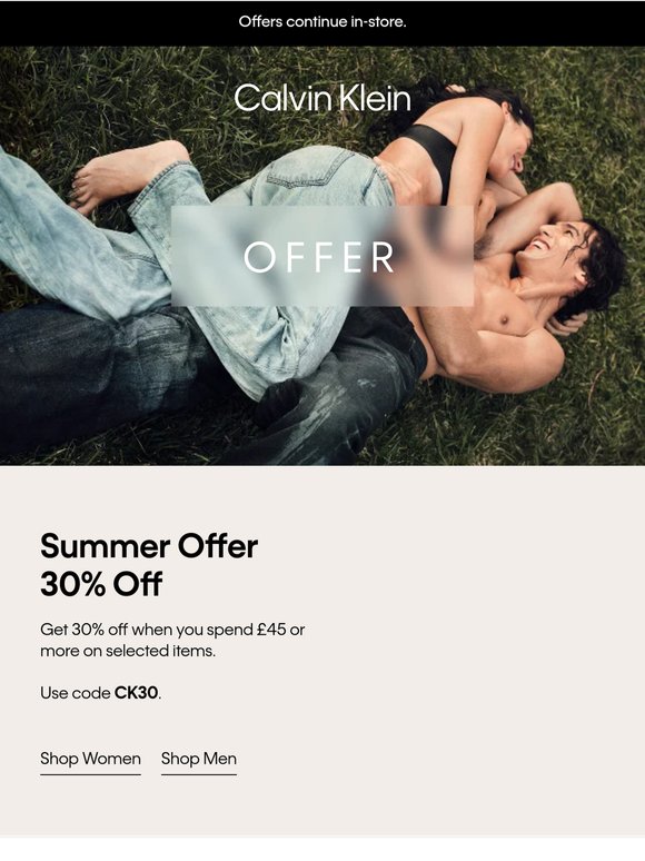 Starts Now: Summer Offer