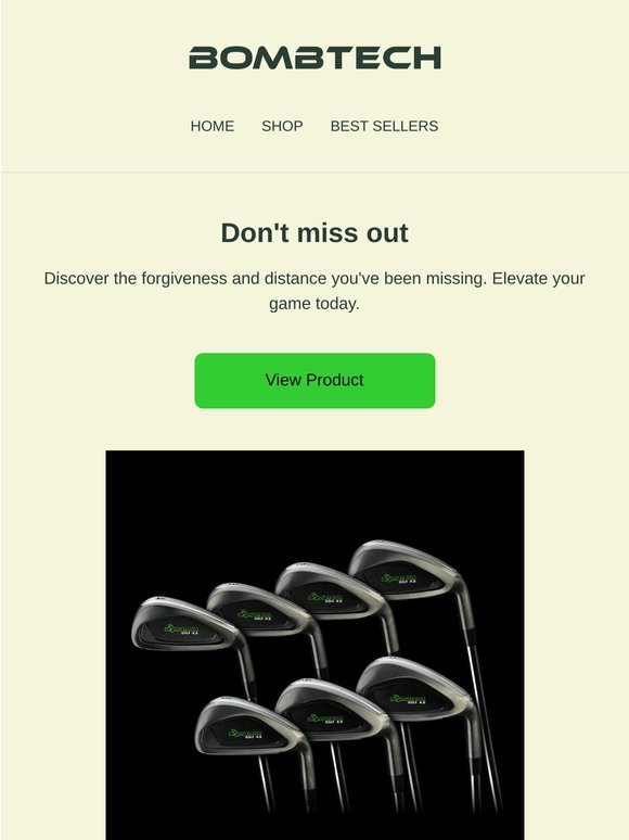 BombTech 4.0 Irons: $300 off