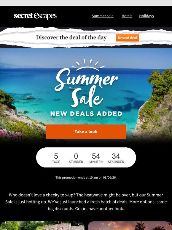 Chasing the sun? New summer sale deals