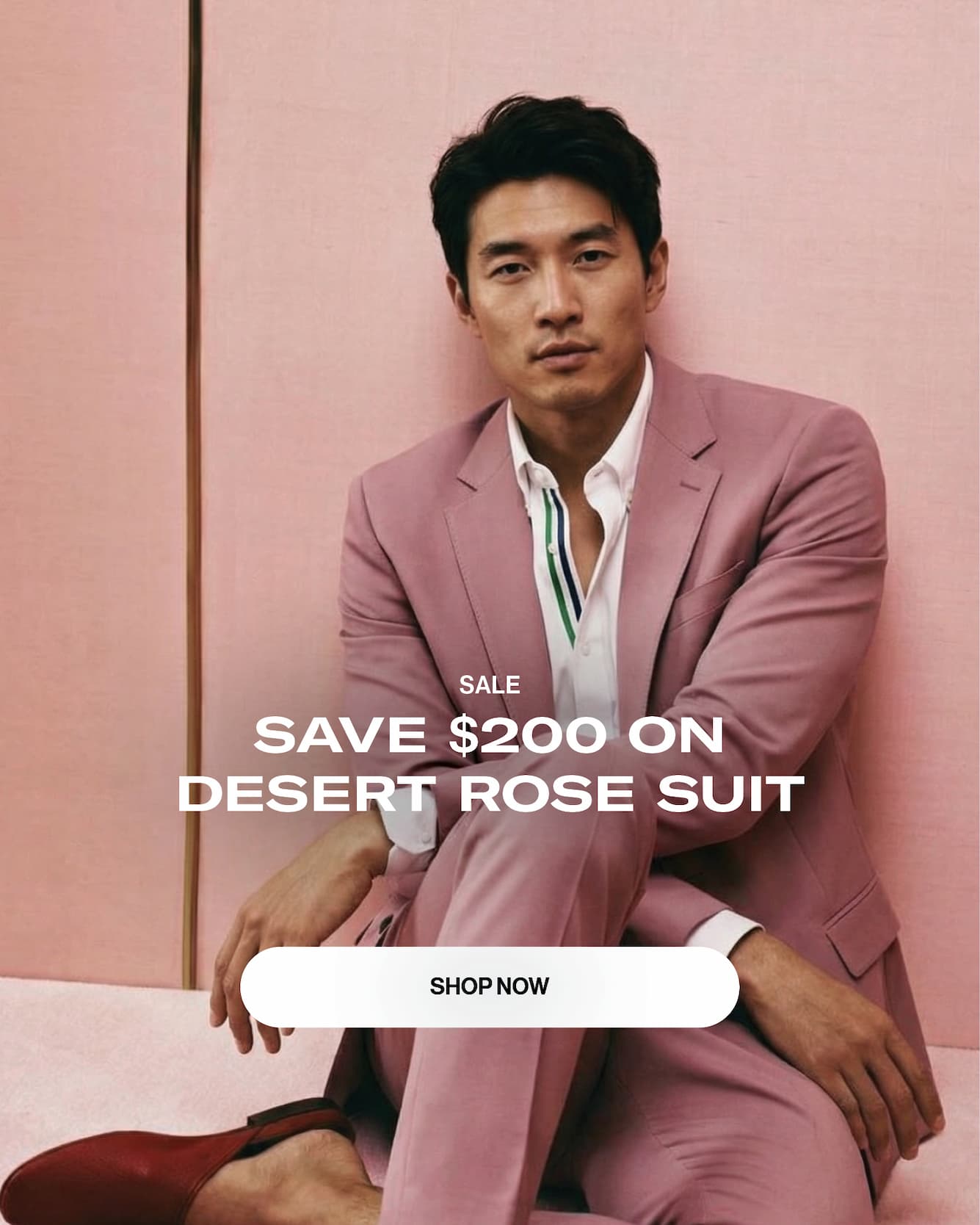 sale: save $200 on desert rose suit