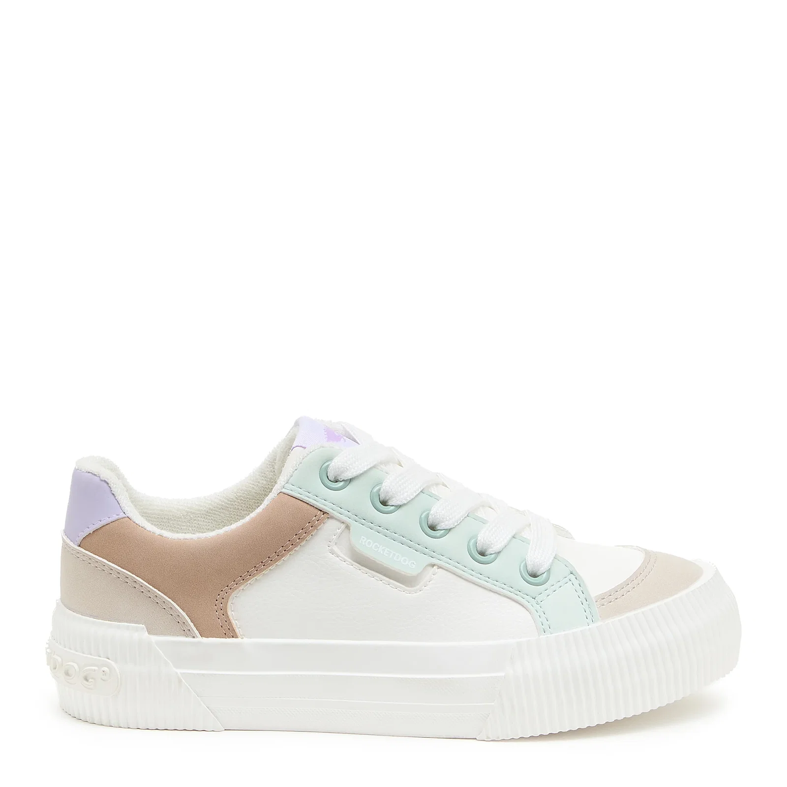 Image of Cheery White Combo Color Block Sneaker