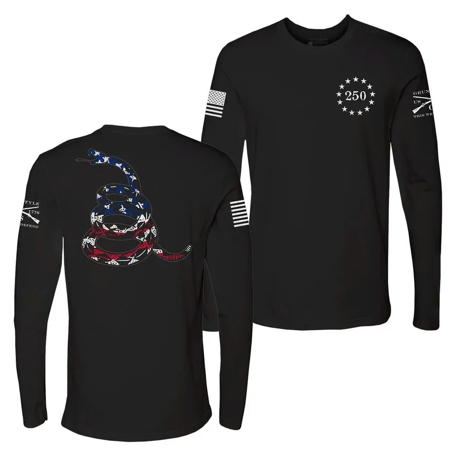 Image of Freedom Gadsden Long Sleeve - Black