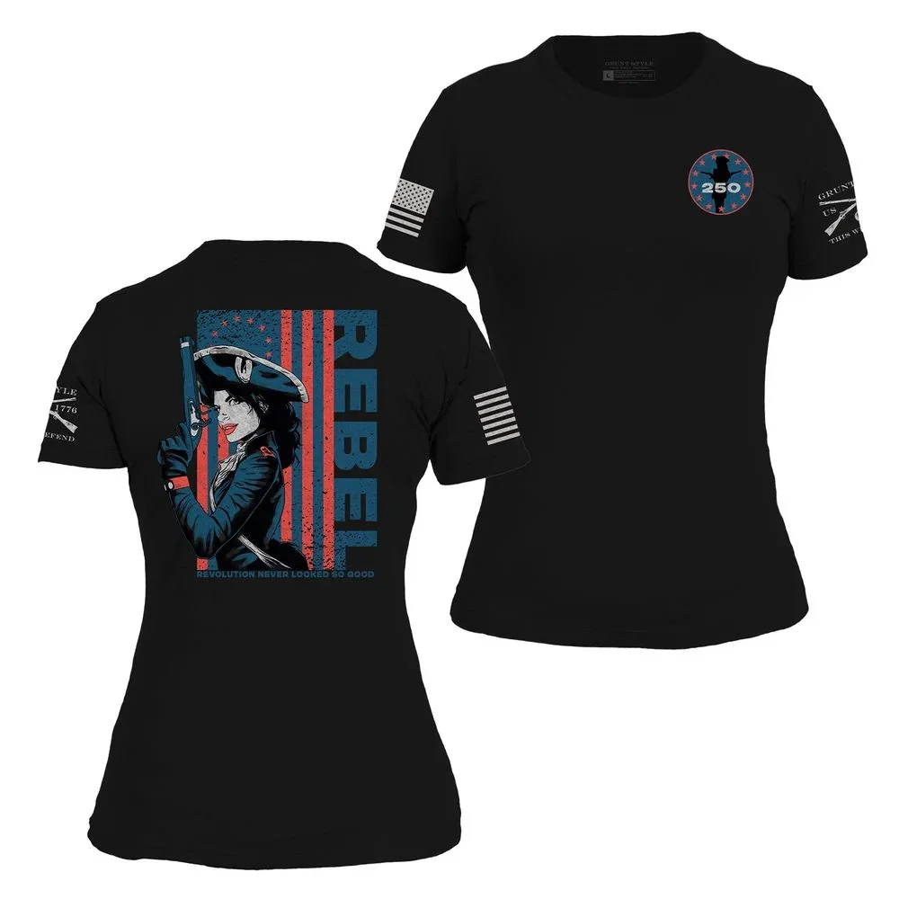 Image of Women's Rebel Slim Fit T-Shirt - Black
