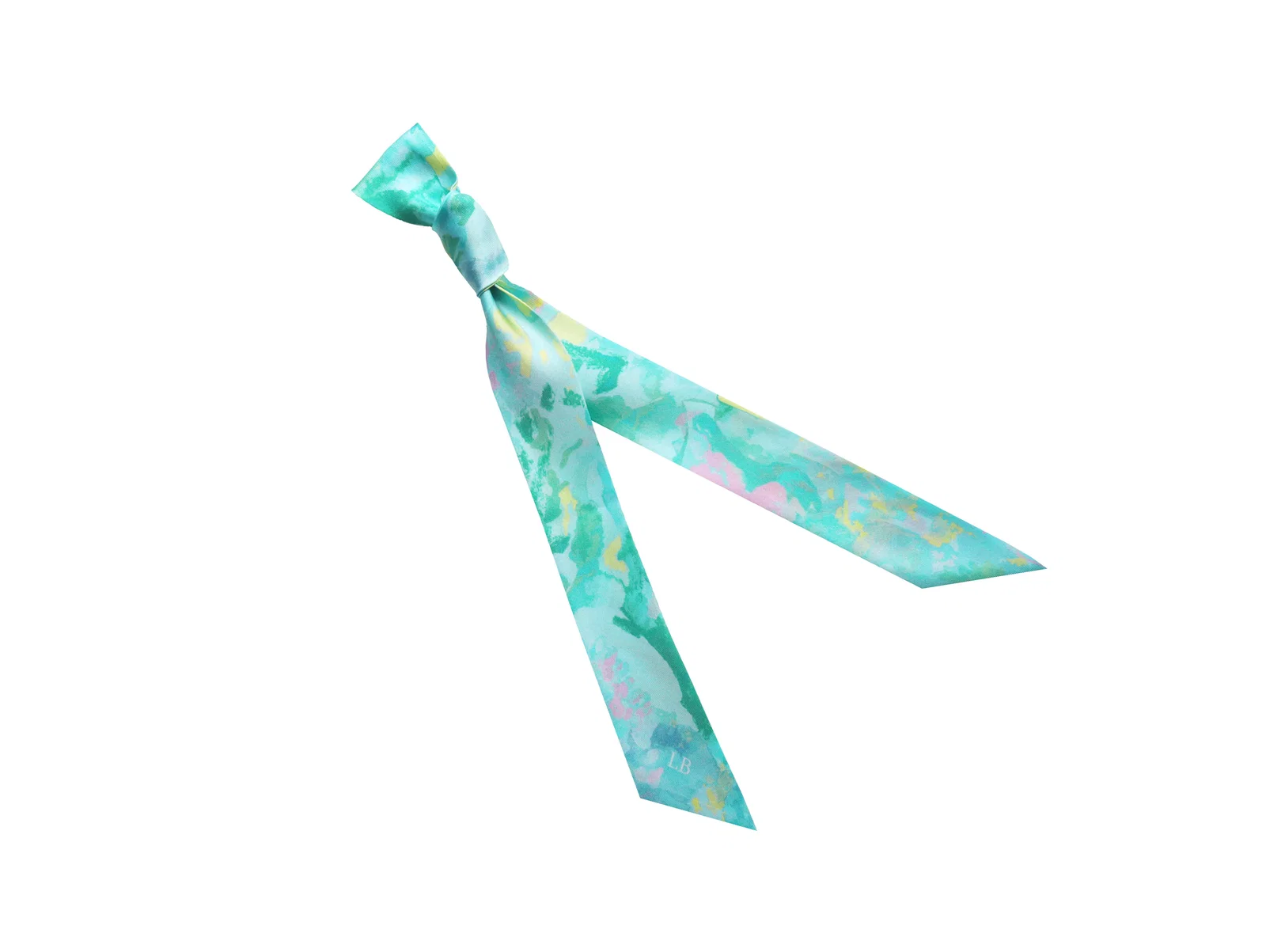 Image of Banderole - Silk Ribbon Scarf - Watercolour Pastel