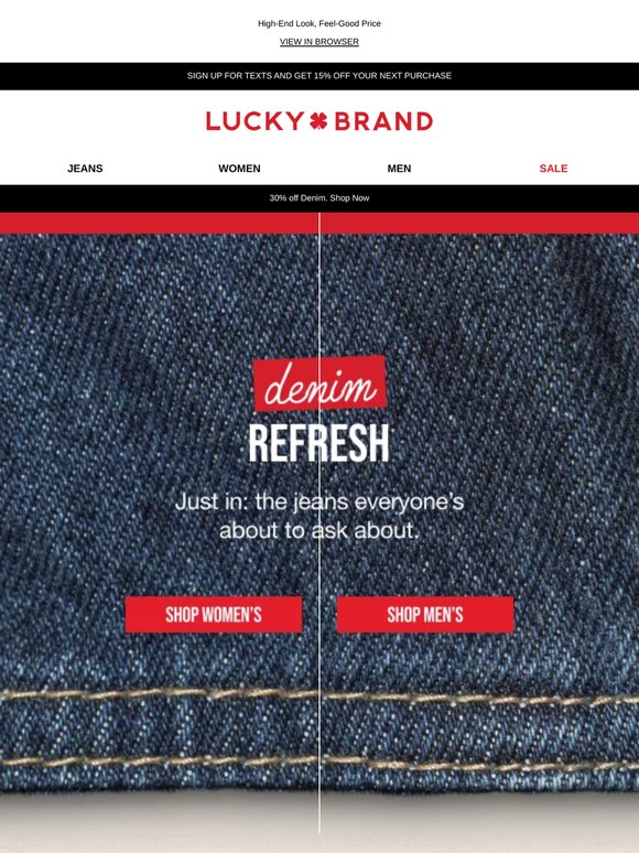 Trending Denim, Now 30% Off!