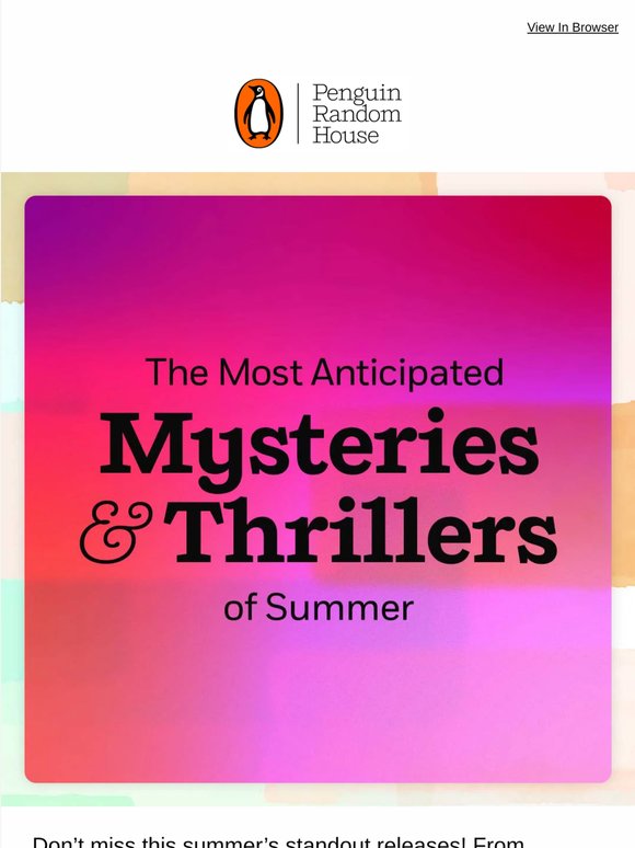 New Mysteries & Thrillers You Need On Your Radar