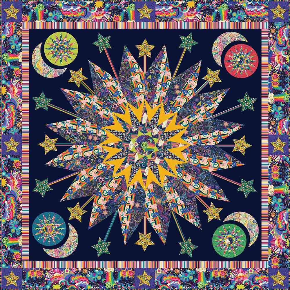 Image of Shooting Star - Robin Long - Cosmos by Sally Kelly - Windham Fabrics - Quilt Kit