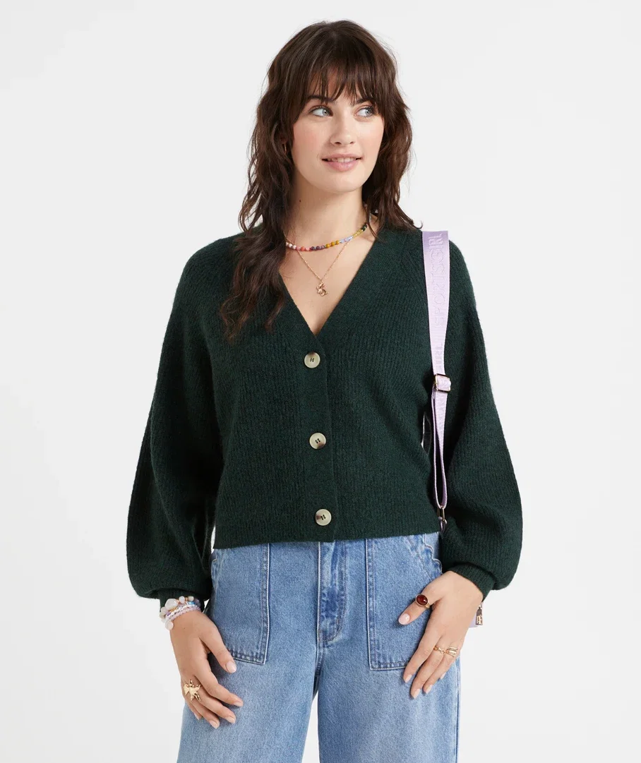MASON RIB V NECK CARDIGAN