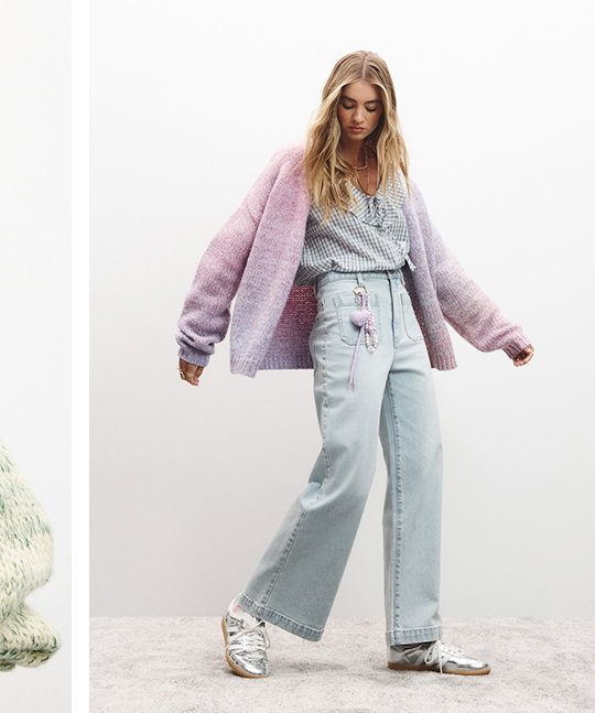 SAYLOR SPACEDYE CARDIGAN