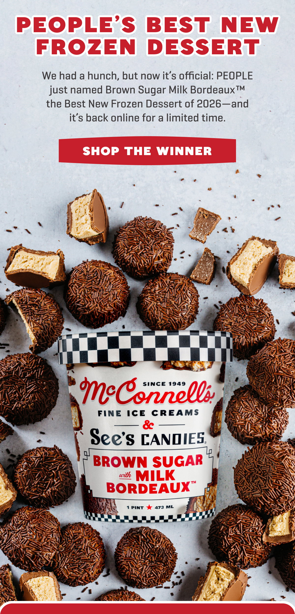 Shop McC's & See's Brown Sugar Milk Bordeaux™ ice cream
