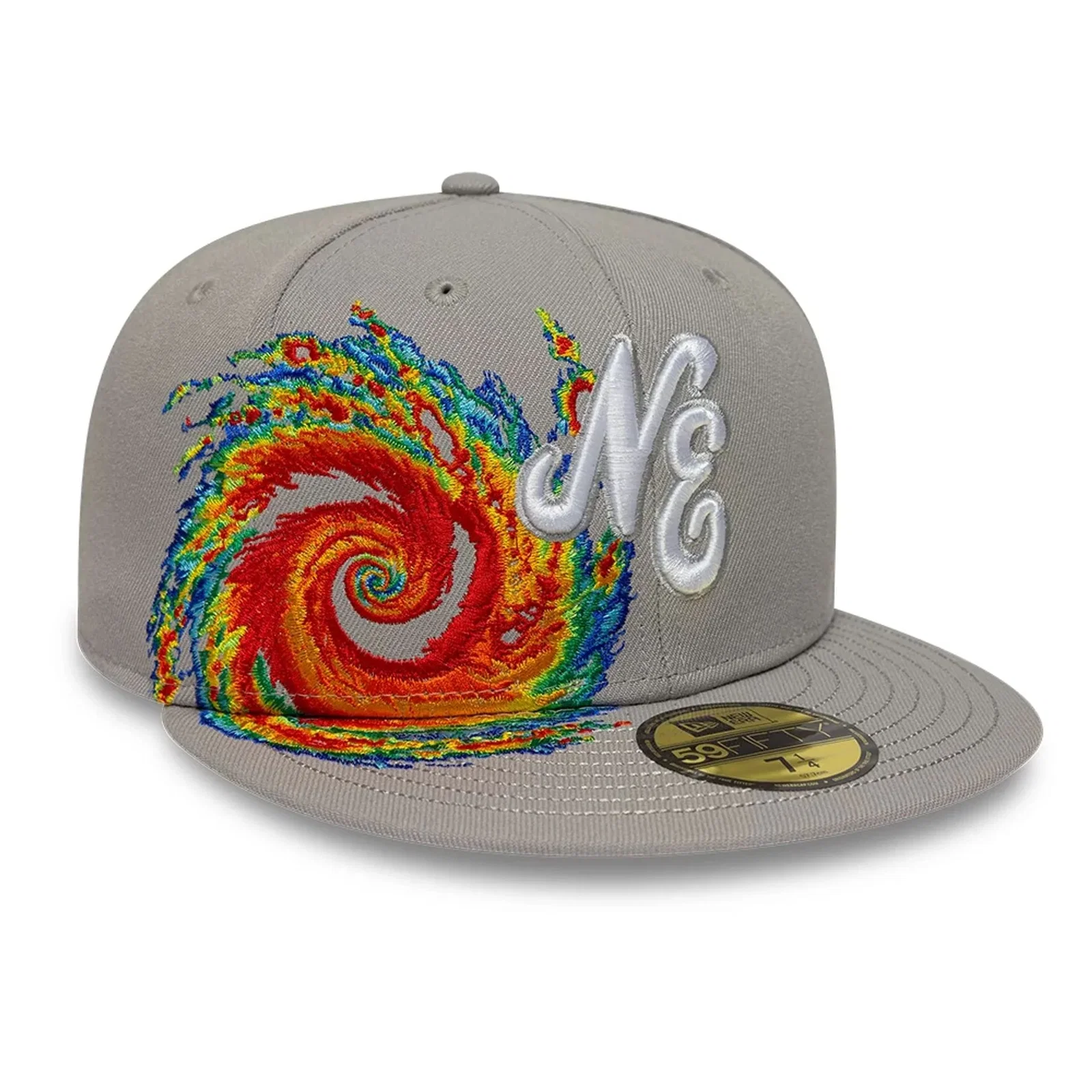 Image of New Era Storm Pattern Grey 59FIFTY Fitted Cap