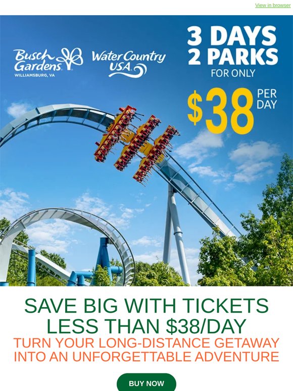 Tickets Less than $38/Day
