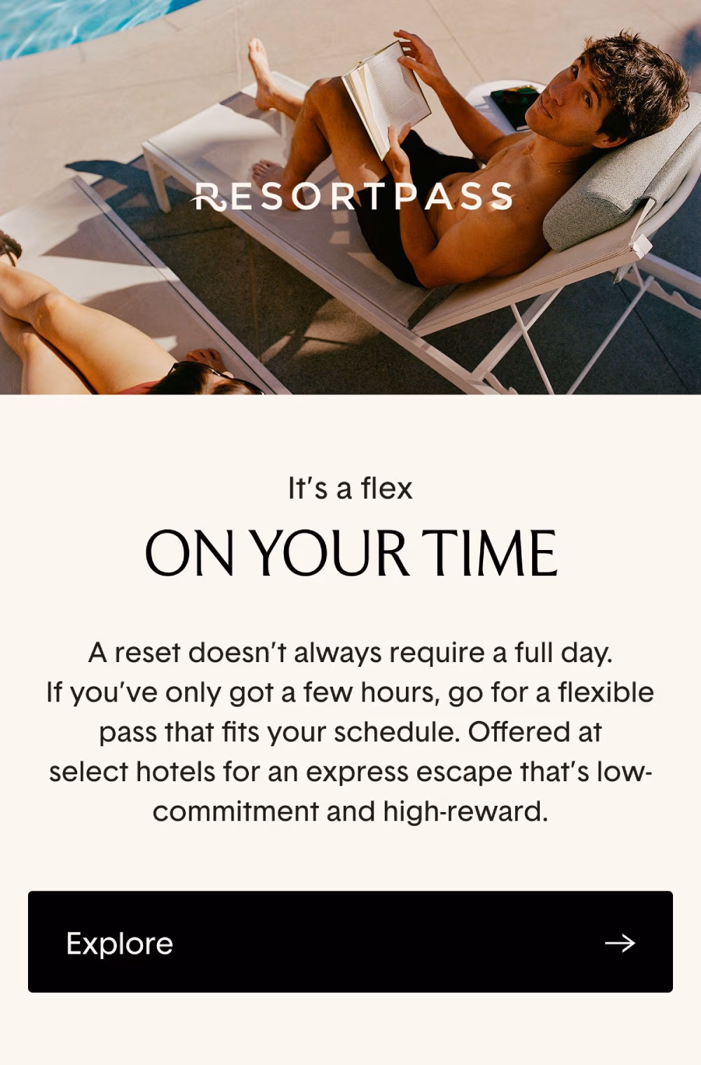 A reset doesn't always require a full day. If you've only got a few hours, go for a flexible pass that fits your schedule.