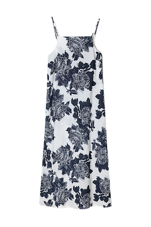 Square Nightie Peony White