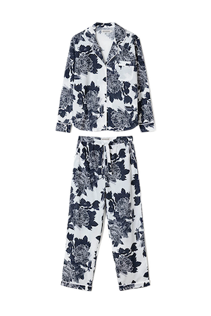 Long Pyjama Set Peony White