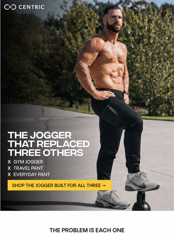 The jogger that replaced three others