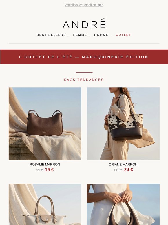 Outlet maroquinerie : vos favoris en simili cuir à prix exclusifs