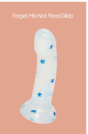 Forget Me Not Floral Dildo