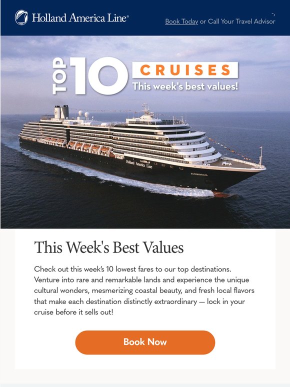 Explore This Week's Top 10 Cruises