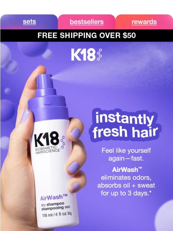 the fastest self-care? clean hair