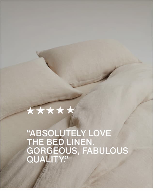 Linen Duvet Set - Natural