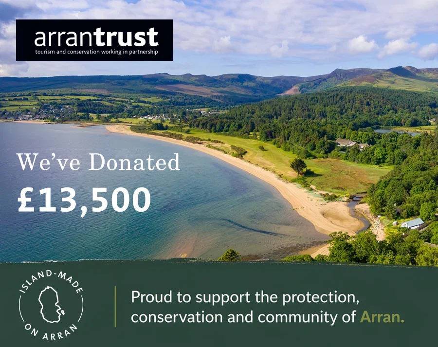 the arran trust donation of 1300