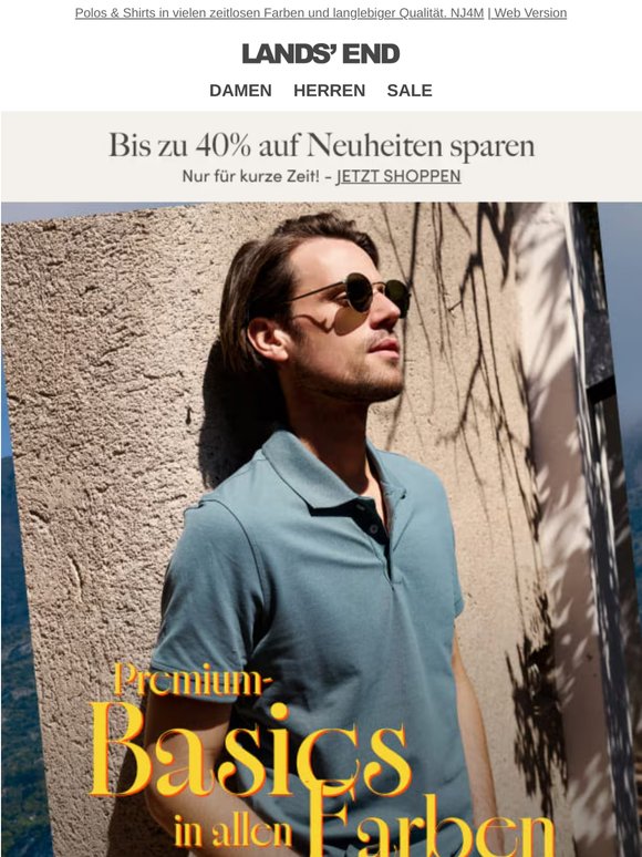 Bis zu 40% auf hochwertige Basics sparen.