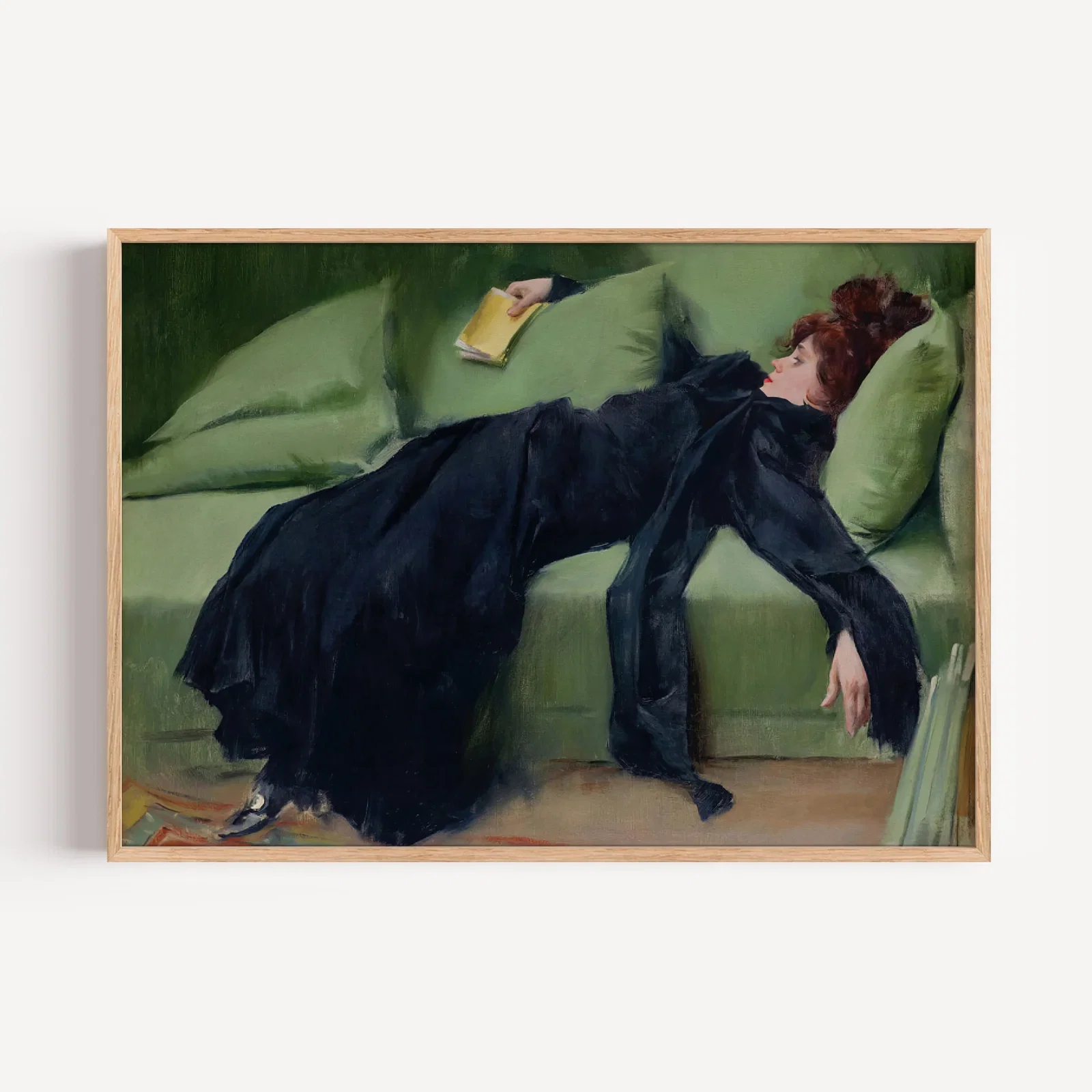 Image of Decadent Young Woman Vintage Art Print