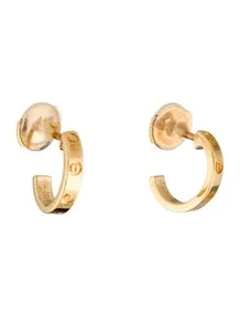 LOVE Hoop Earrings, Small Model